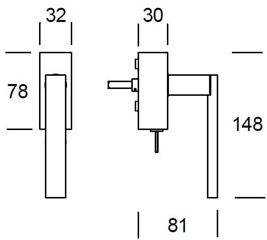 Reguitti Оконная ручка dk с замком на розетке Phoenix Aq01dkc8141 - Вид №2