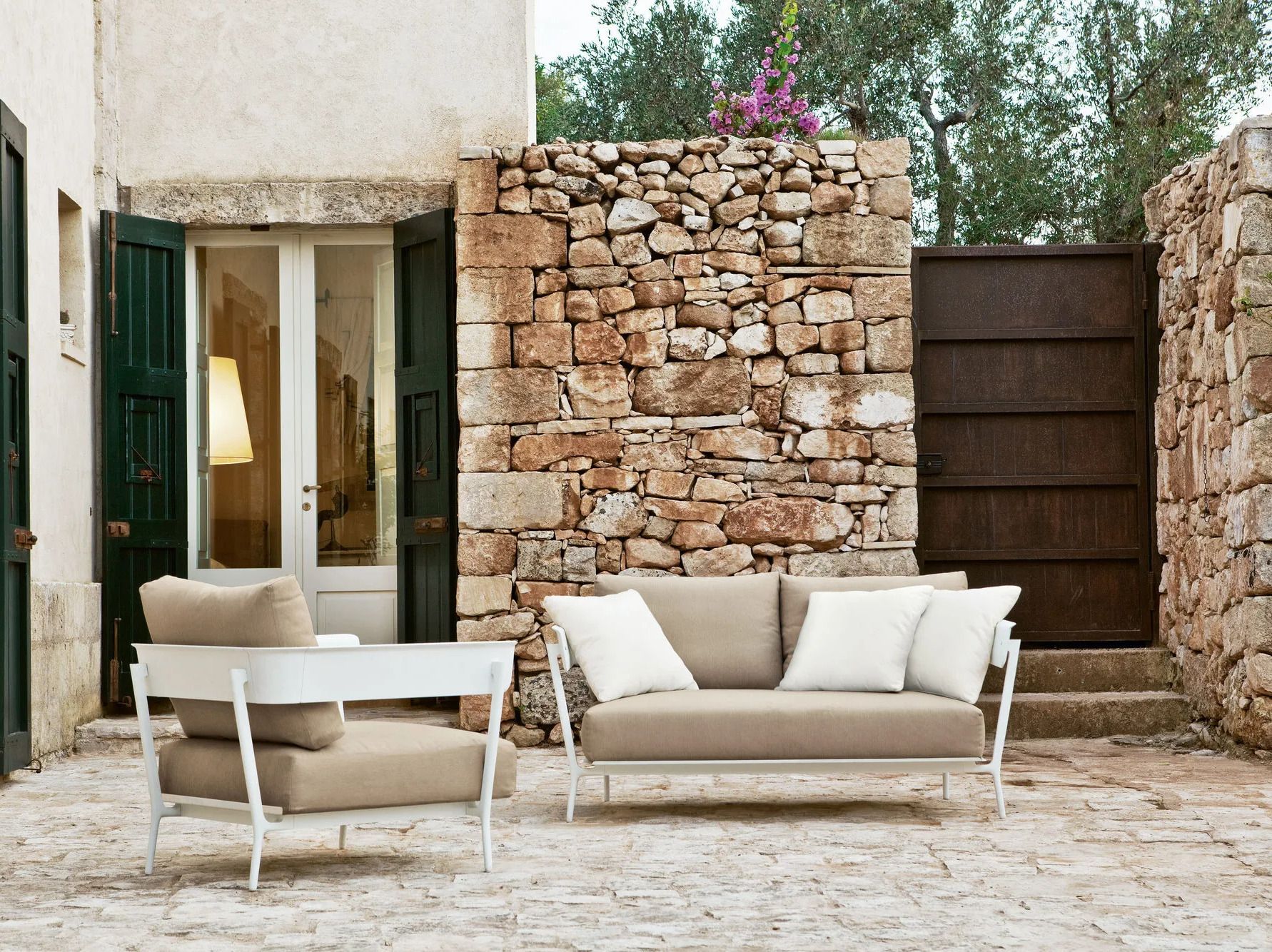 2-местный тканевый садовый диван без подлокотников FAST Aikana ARCH-00144196 - Вид №5