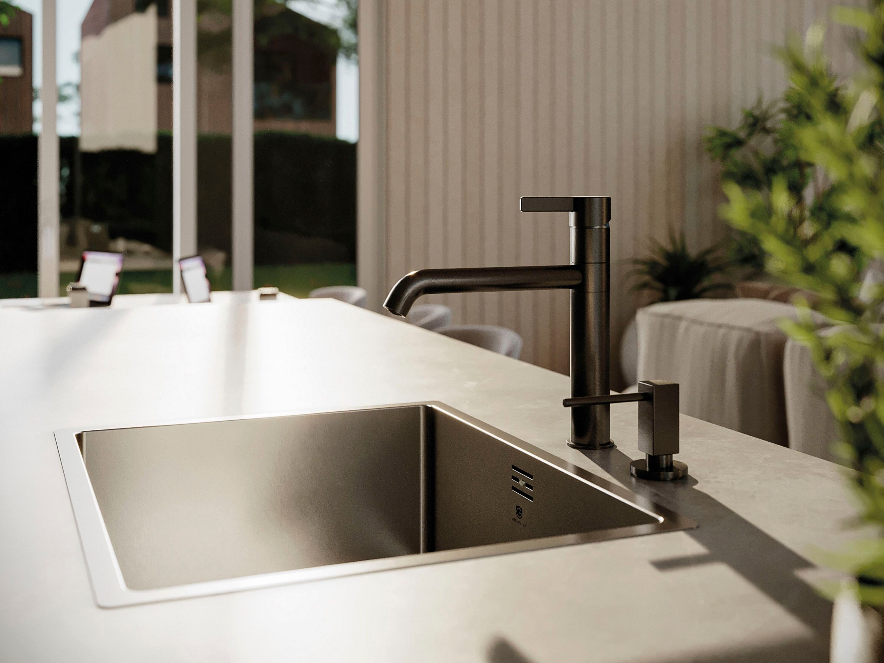 Однорычажный смеситель для кухни с поворотным изливом GUGLIELMI RUBINETTERIE Rialto ARCH-00009660 - Вид №1