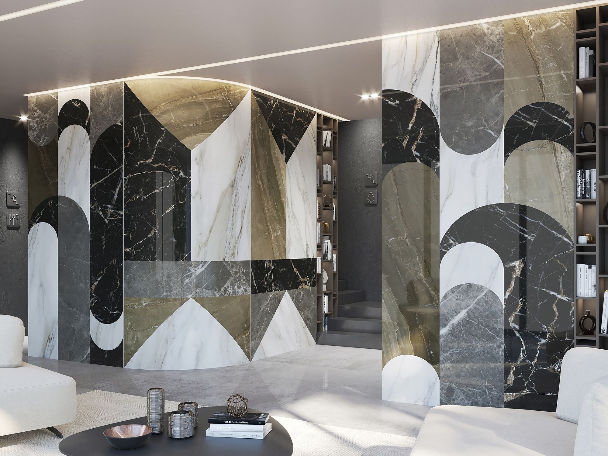 Декоративная панель из алюминия, стекла или ПММА Tecnografica New Surfaces ARCH-00150813