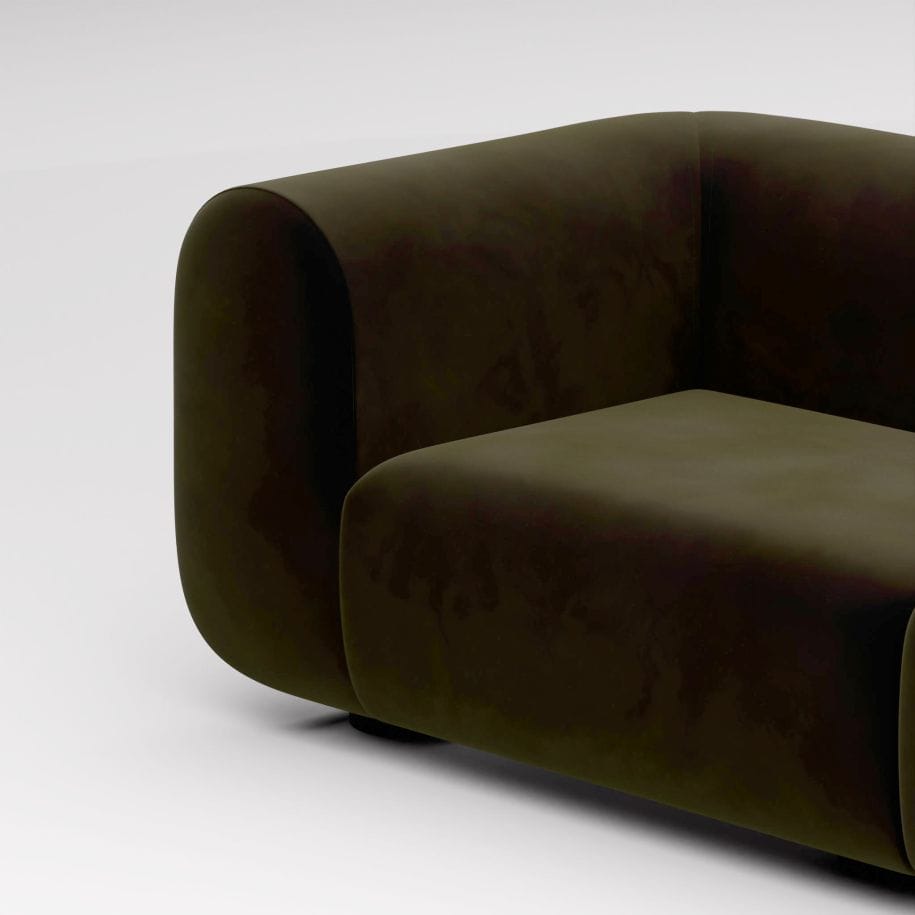 4-местный модульный тканевый диван Tom Dixon Plump sofa ARCH-00055526 - Вид №6