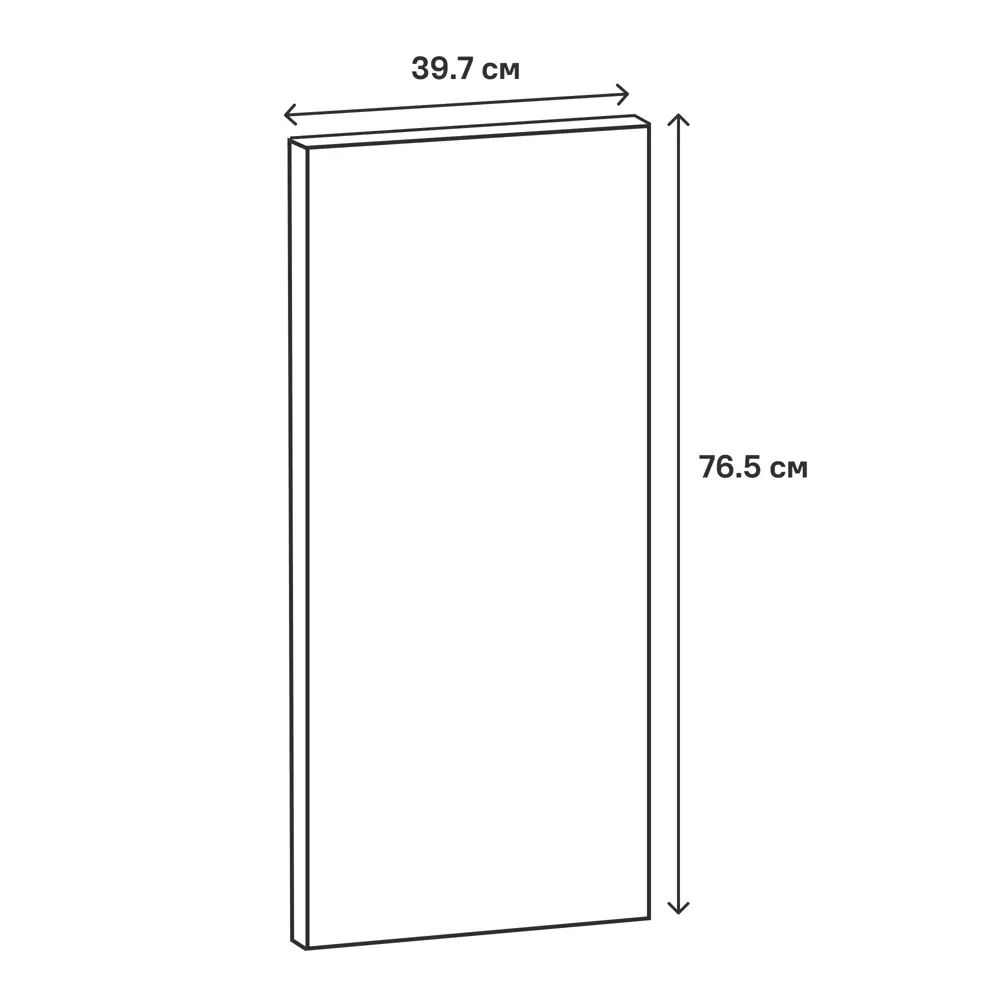 Фасад кухонный Delinia ID Ньюпорт белый матовый с филенкой 39.7×76.5 см 82010390 STLM-0017281 - Вид №15