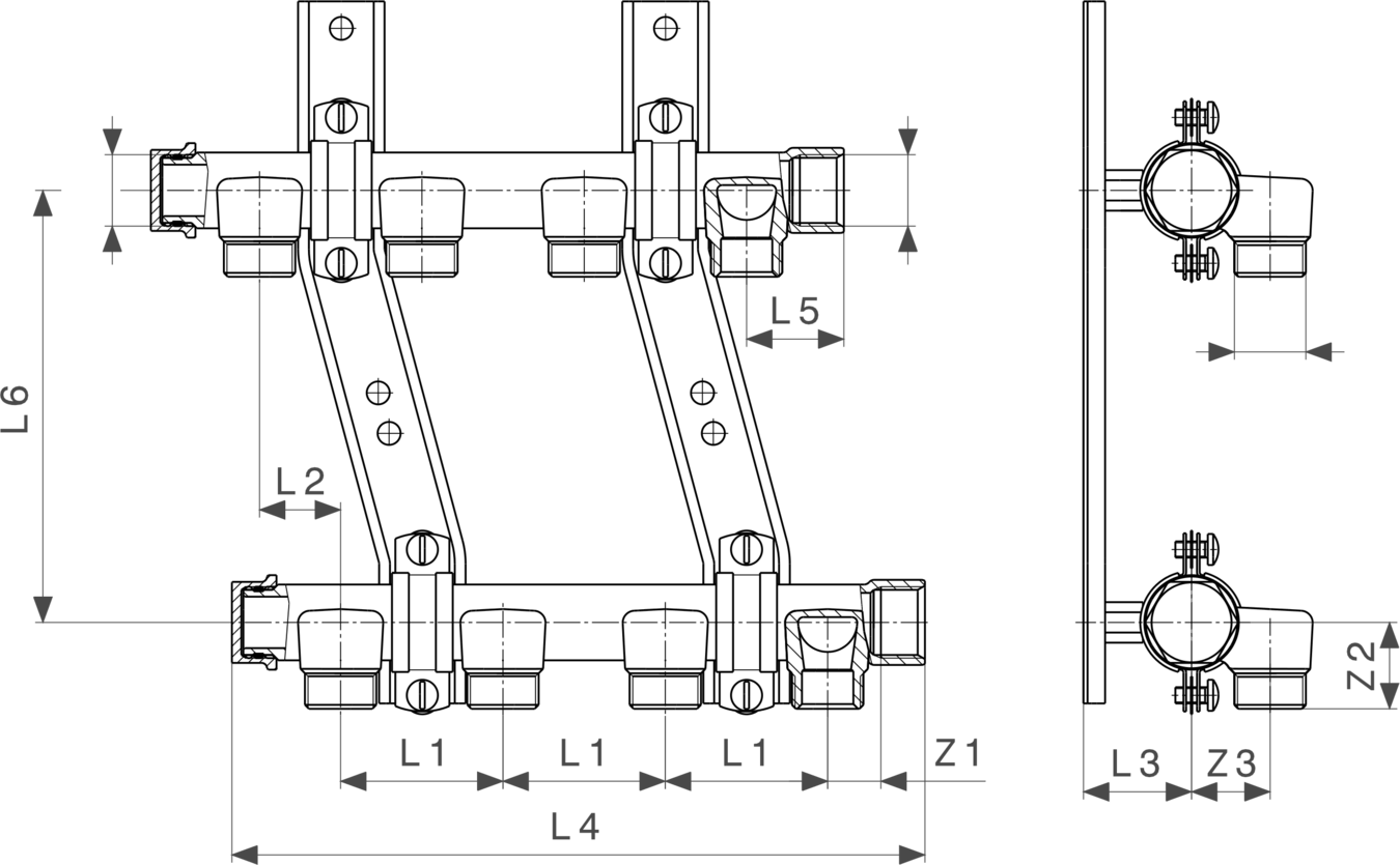 133 351 Модель 2005 Трубопроводные системы  Pexfit Pro  Коллекторы Santreyd  - Вид №4