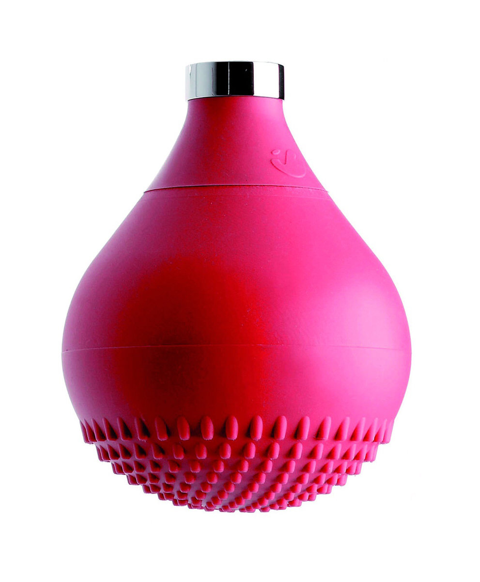 Верхний душ. Красный силикон WE ARE IB dr005 Chrome Drop