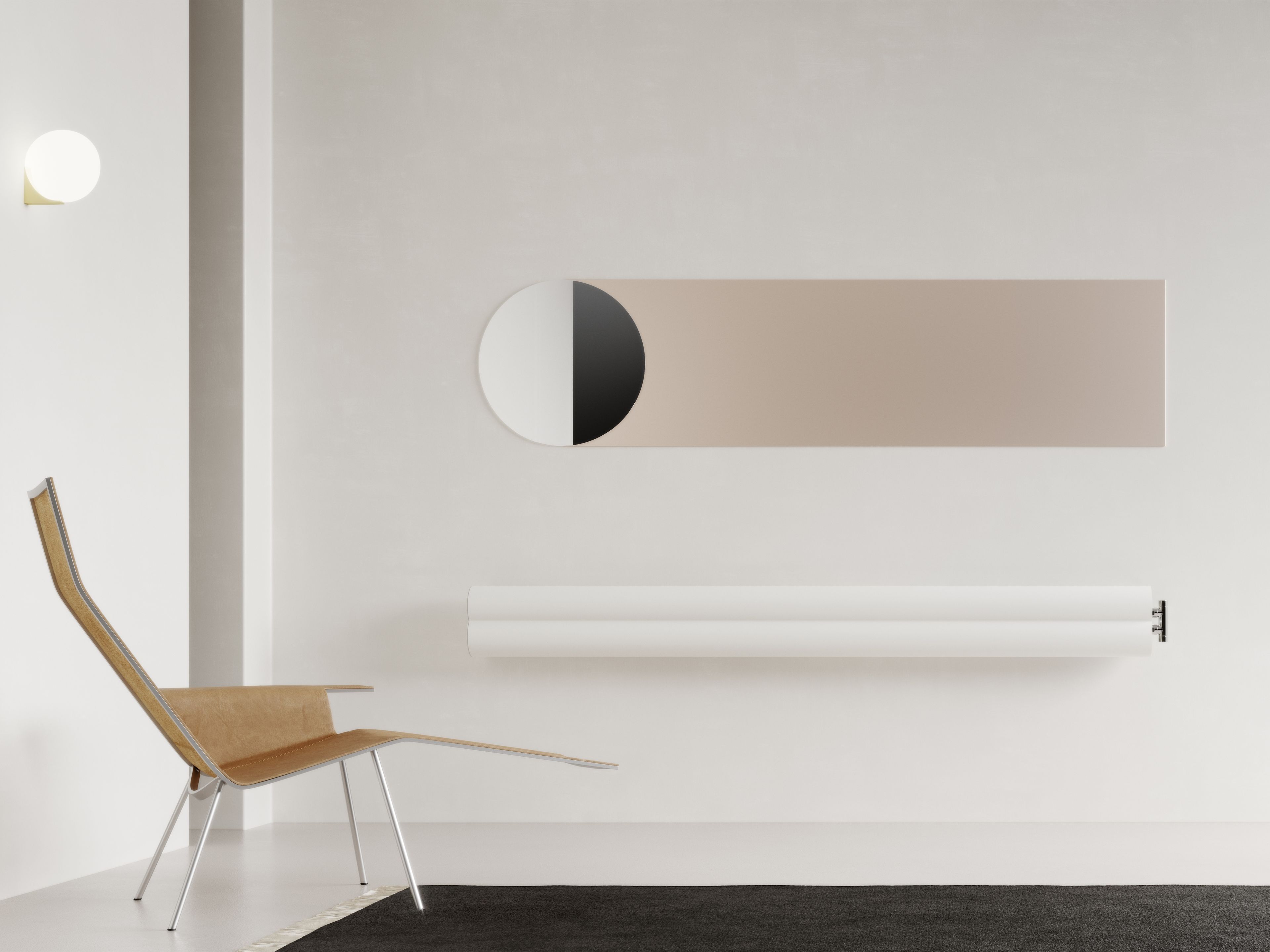 Настенный алюминиевый горизонтальный радиатор Caleido ARCH-00107393