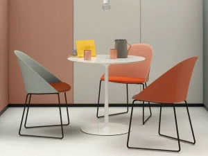 arper Круглый мраморный стол Dizzie