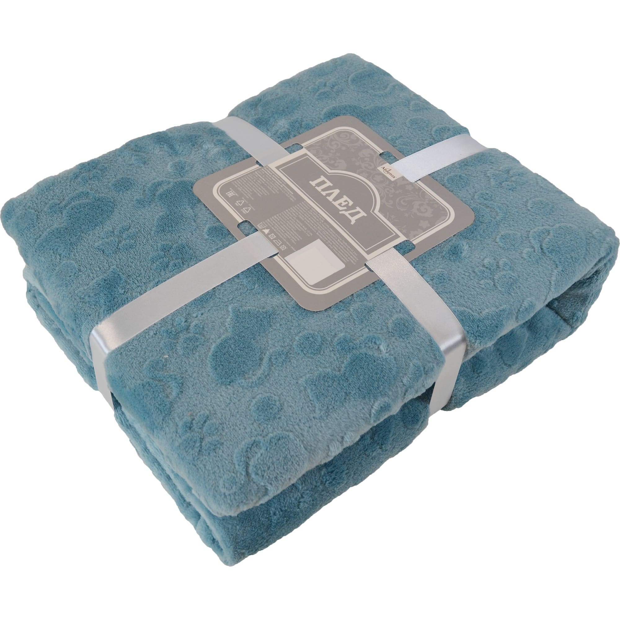 84330540 Плед «» 140x200 см фланель цвет синий Котики Santreyd  - Вид №1