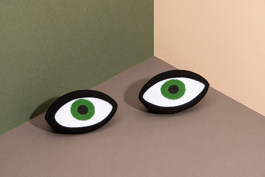 DYEYESOGR Носки eye, зеленые Doiy  - Вид №2