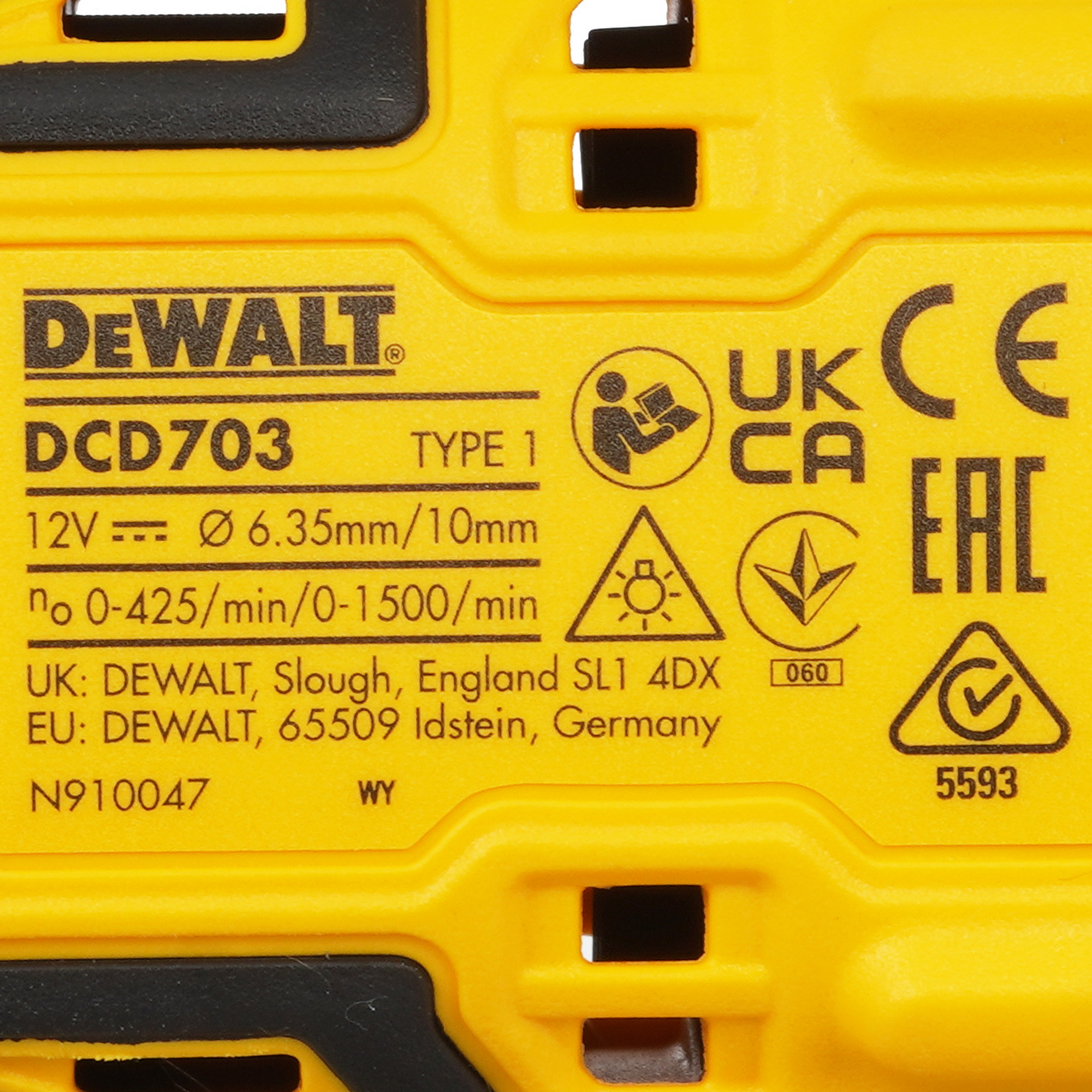 Дрель-шуруповерт DeWalt DCD703L2T-QW XR 10.8/12V 5437861 STDN-0116199 - Вид №3