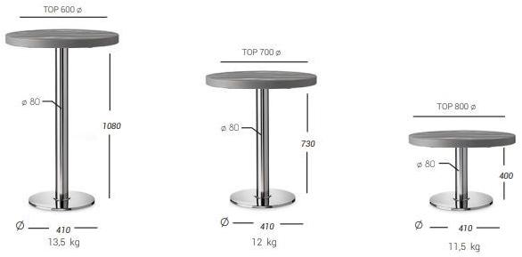 PF Stile Основание стола из нержавеющей стали Basic 430 - Вид №2