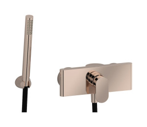 Встроенный смеситель для душа в комплекте с душевым гарнитуром. WE ARE IB k2350rs Rose Gold K2