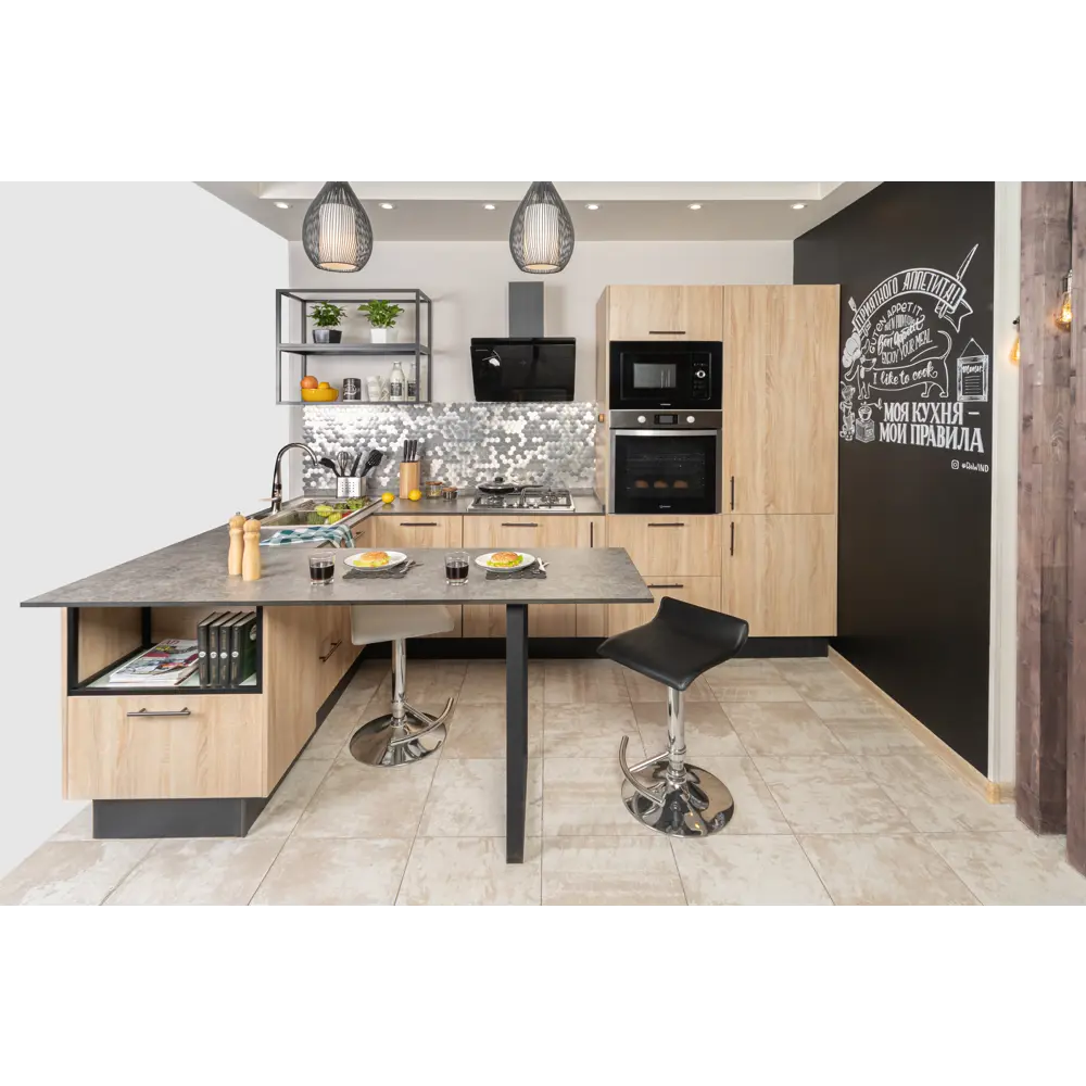 Фасад кухонный Сантьяго Delinia ID 32.9×102.1 см в стиле светлое дерево 82676478 STLM-0033770 - Вид №12