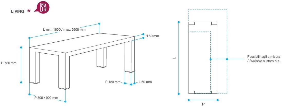 De Rosso Прямоугольный стол из hpl Living, business, rock sun-id-1418318 - Вид №4