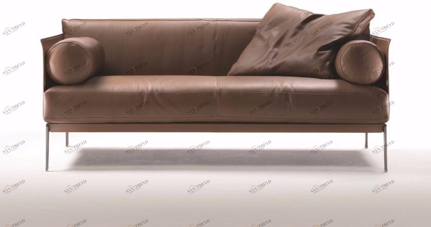 Flexform 2-х местный кожаный диван со съемным чехлом Happy hour sun-id-1374212