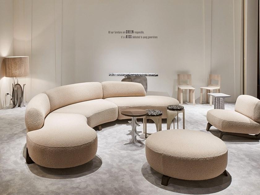 Paolo Castelli Круглый шерстяной пуф Vao Sed.vaoo.500.sup  - Вид №1