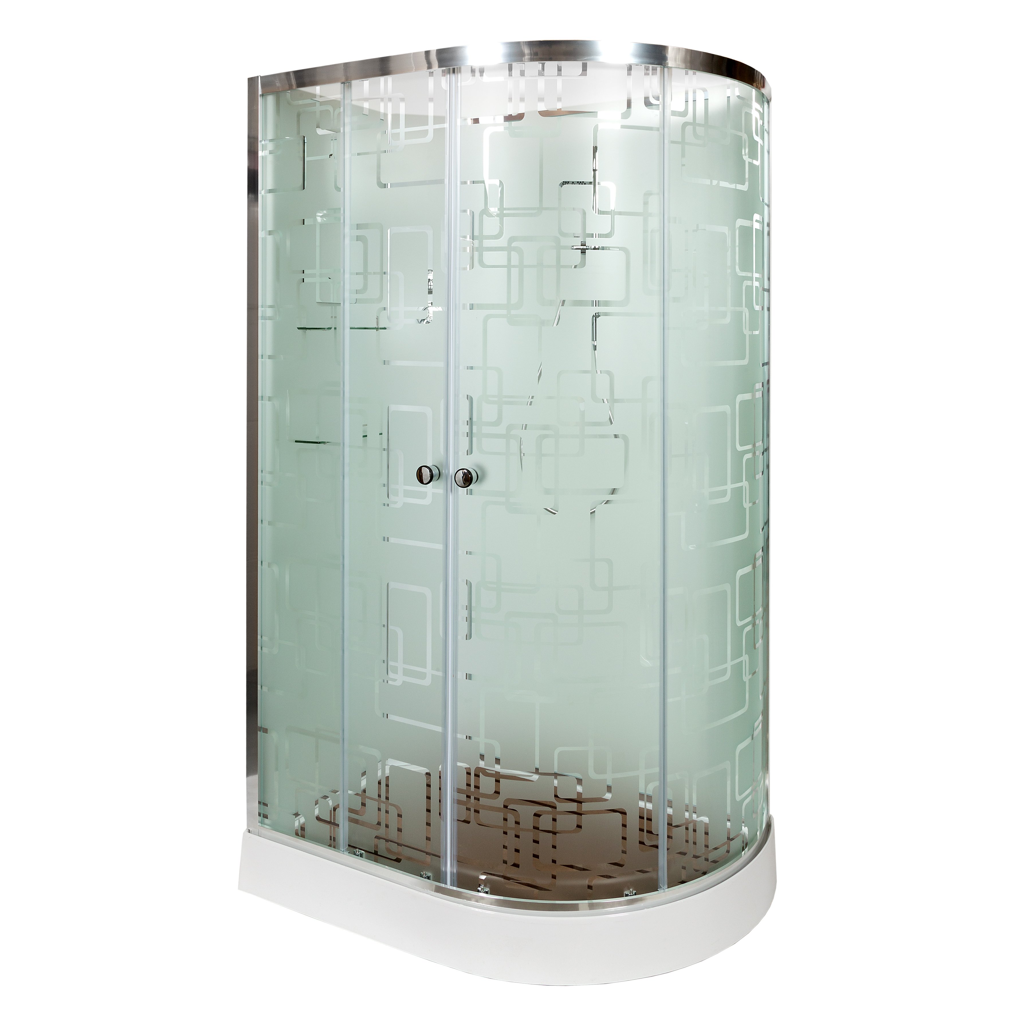 ЕМ4512 L LED с гм. Душевая кабина DETO Серия EM ЕМ1511 L  N с гидромассажем (гм.) - Вид №2