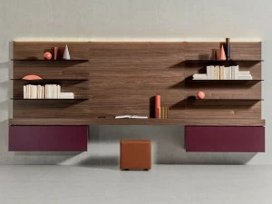 PIANCA Модульная деревянная стенка для хранения вещей Spazio