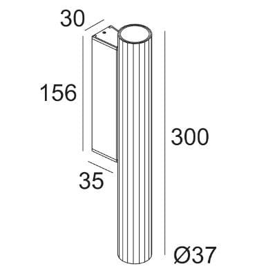 Металлический светодиодный настенный светильник Deltalight Hedra ARCH-00031459 - Вид №3