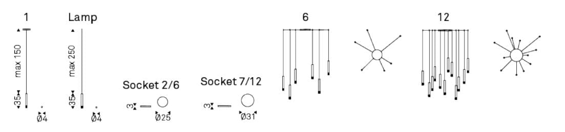 Стальной подвесной светильник Cattelan italia STILO ARCH-00072030 - Вид №5