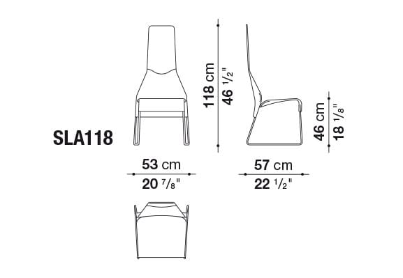 Стул из ткани с высокой спинкой B&B Italia Lazy ' 05 ARCH-00059011 - Вид №5