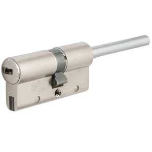 Цилиндр Cisa AP4S 0P3S7-81.12, 30x10x25 мм, ключ/шток, цвет никель, без вертушки