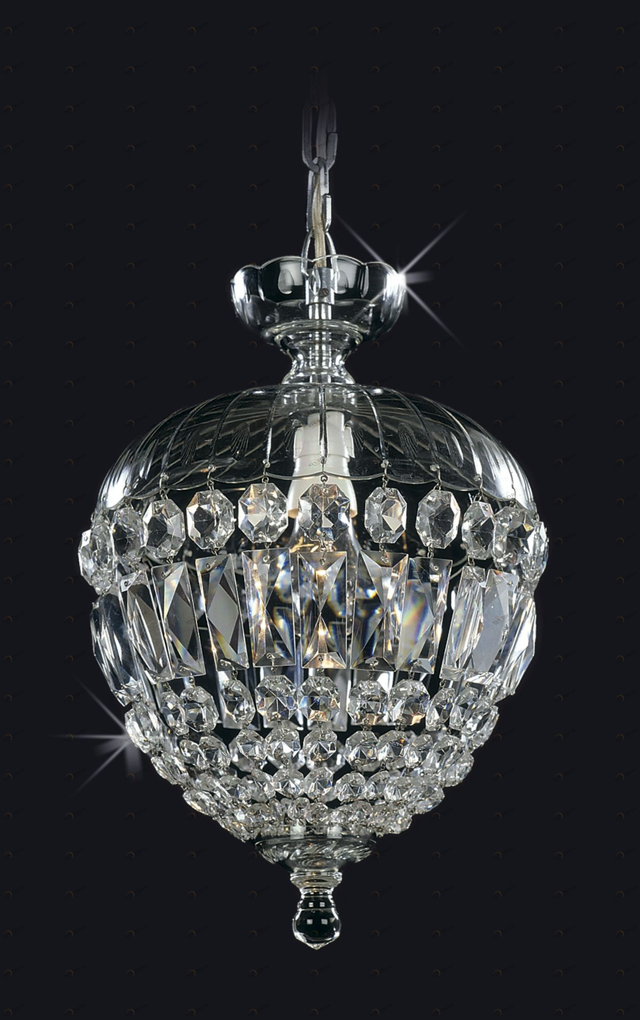 Traditional bathrooms Хрустальная люстра-корзина MARIA из BOHEMIAN CUT CRYSTAL TB-KO-02-001 