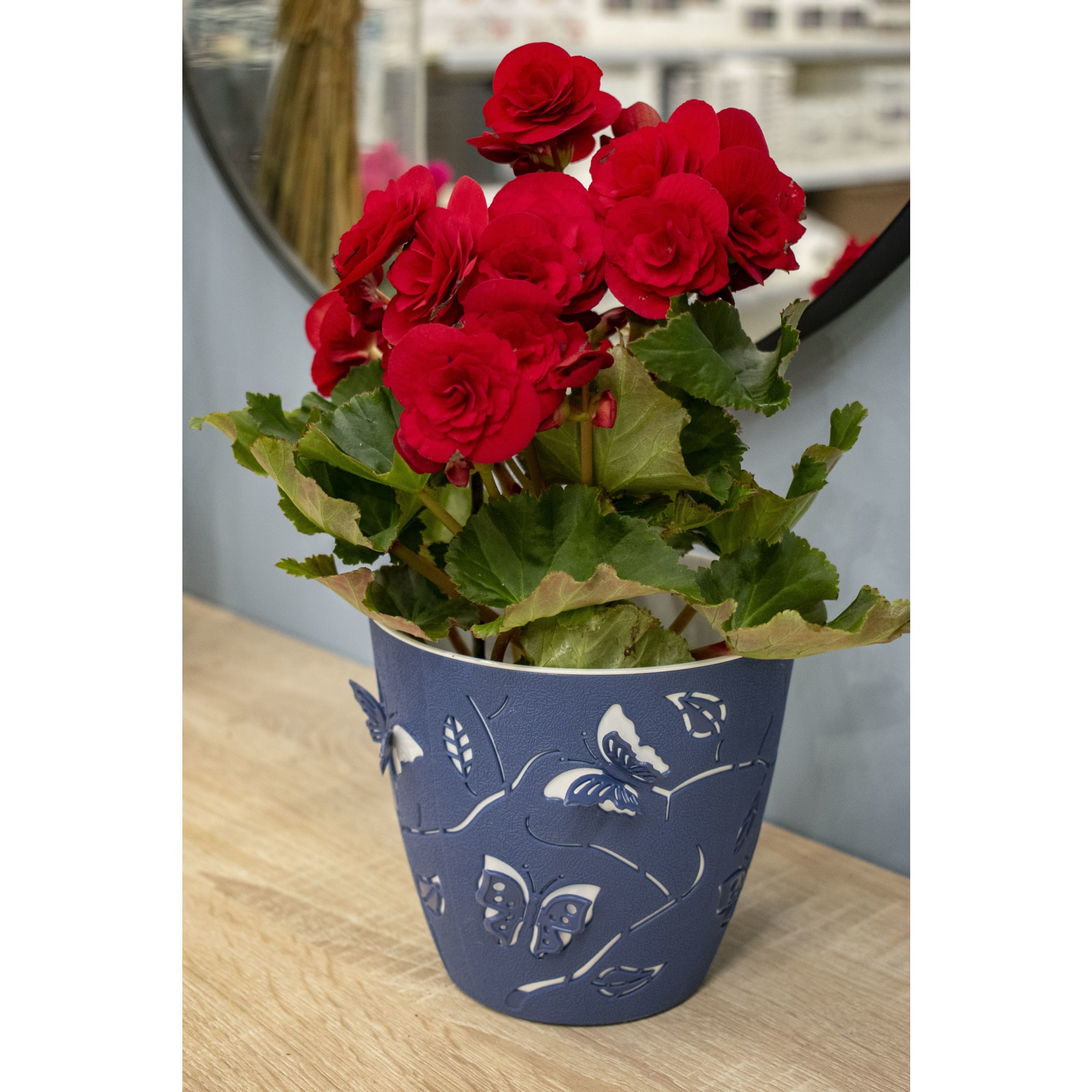 88309671 Горшок цветочный ø11.5 h10.5 см v0.7 л пластик сумрачно-синий Boho Santreyd  - Вид №2