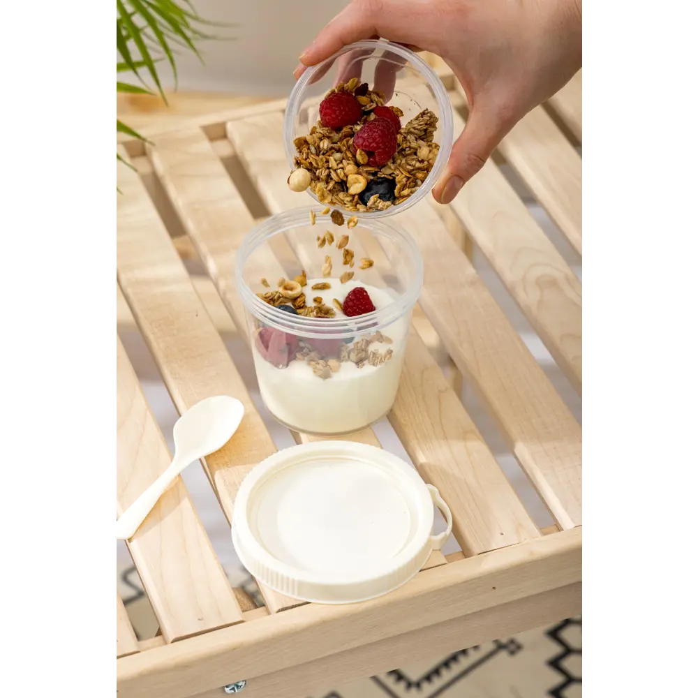 Контейнер для завтрака Idi Land 450 мл пластик прозрачный STLM-2033288 - Вид №2