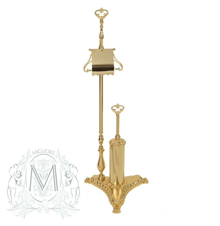 Стойка 2-х функциональная MIGLIORE Elizabetta ML.ELB-60.142.DO - золото  - Вид №2