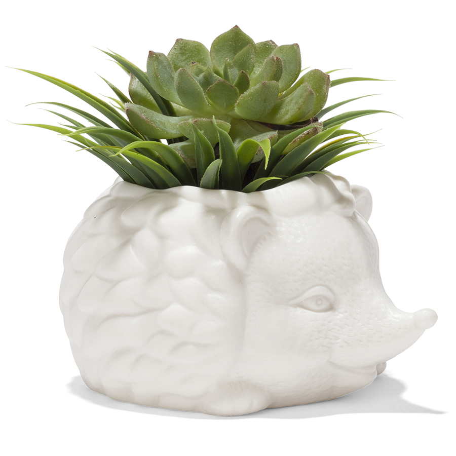 PL09 Кашпо prickles the hedgehog Kikkerland  - Вид №4