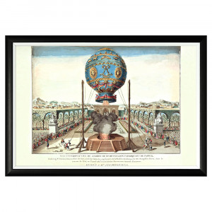 550016682_1818 Арт-постер «Клод-Луи Дезре: Монгольфьер, 1783» Object Desire