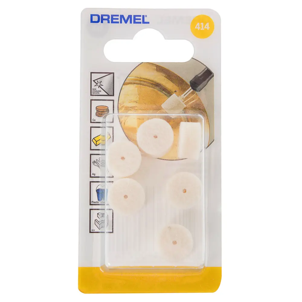 Насадка для чистки и полировки Dremel 414, 6 шт STLM-2020620 - Вид №1