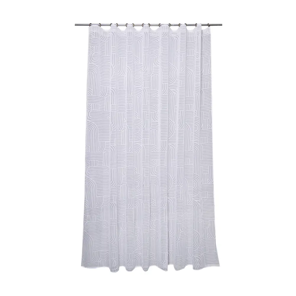 Тюль на ленте Inspire Maze 250x280 см цвет белый STLM-2004295 - Вид №1