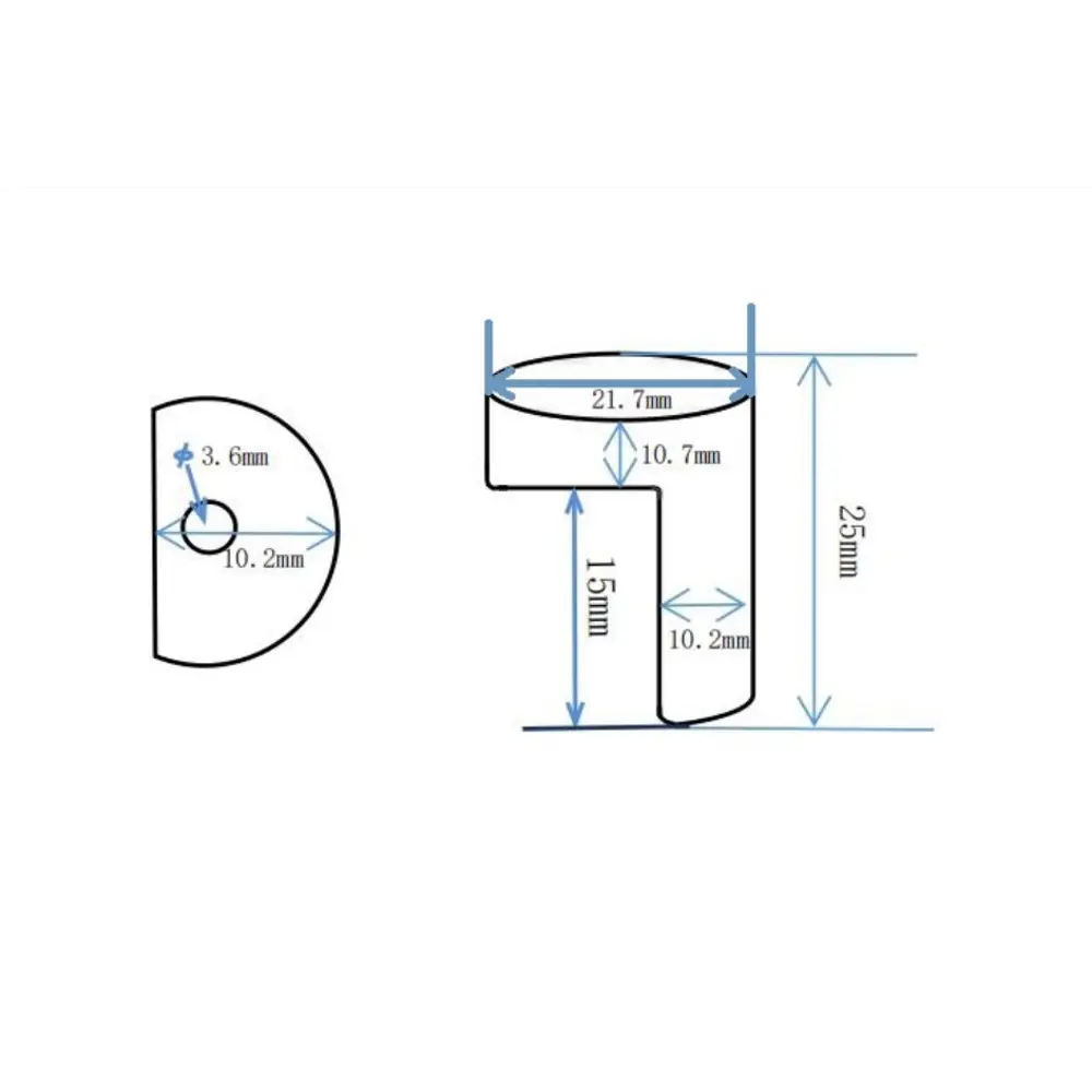 INSPIRE Ручка мебельная алюминиевая серебристая минимализм 87948321 STLM-1089609 - Вид №5