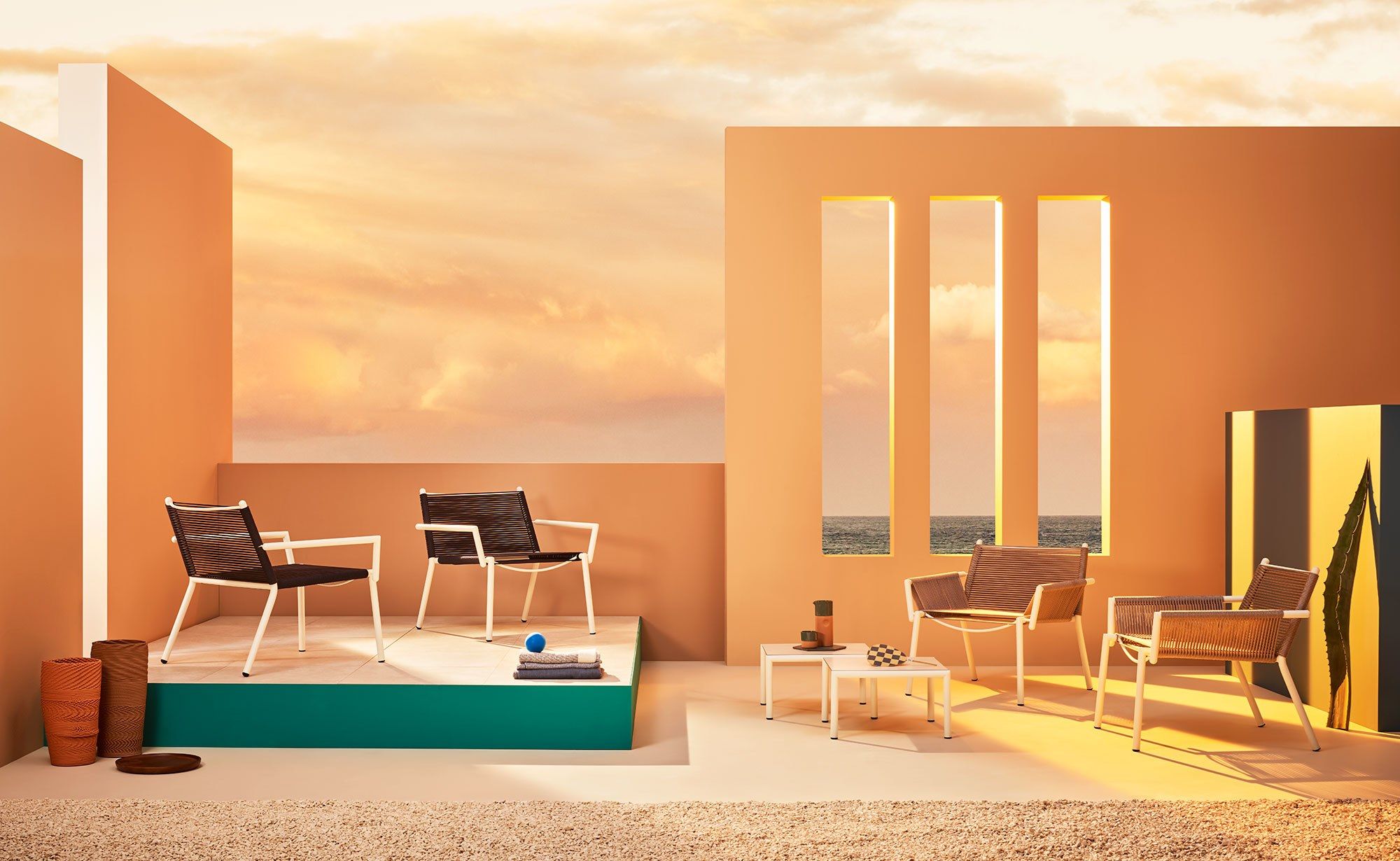 Квадратный садовый журнальный столик в HPL Terraforma Eleven ARCH-00110464 - Вид №1