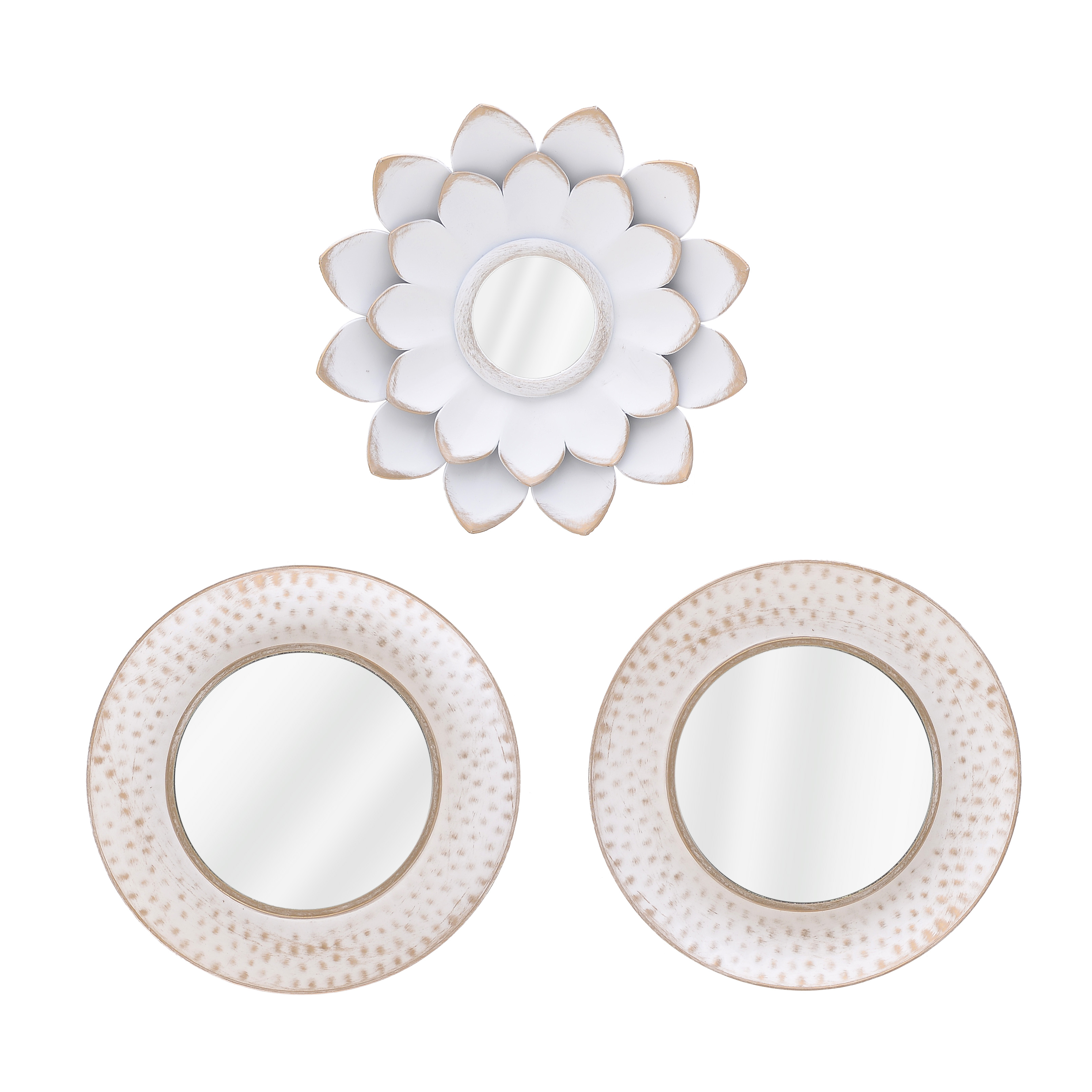 3870290.0015 ДЕКОР НАСТЕННЫЙ-ЗЕРКАЛО, НАБОР 3 ПРЕДМЕТА TO4ROOMS  - Вид №1