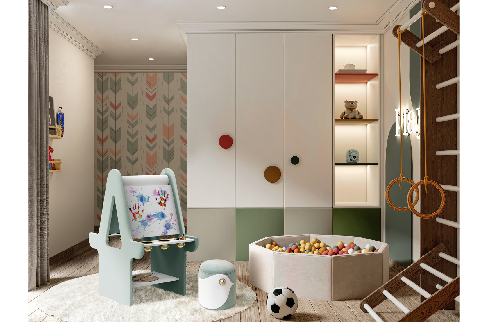 CIST480 Мольберт для рисования детский Мерлин Двусторонний Circu  - Вид №6