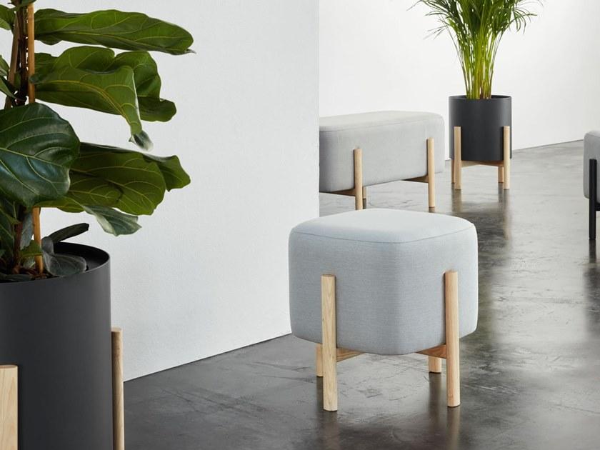 Hobby Flower Квадратный пуф из ткани Ashi sun-id-1406207 - Вид №5