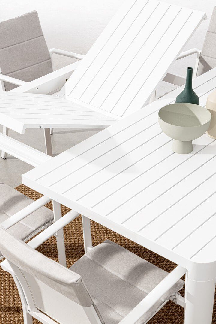 Алюминиевый выдвижной прямоугольный садовый стол BIZZOTTO KIPLIN ARCH-00073199 - Вид №31