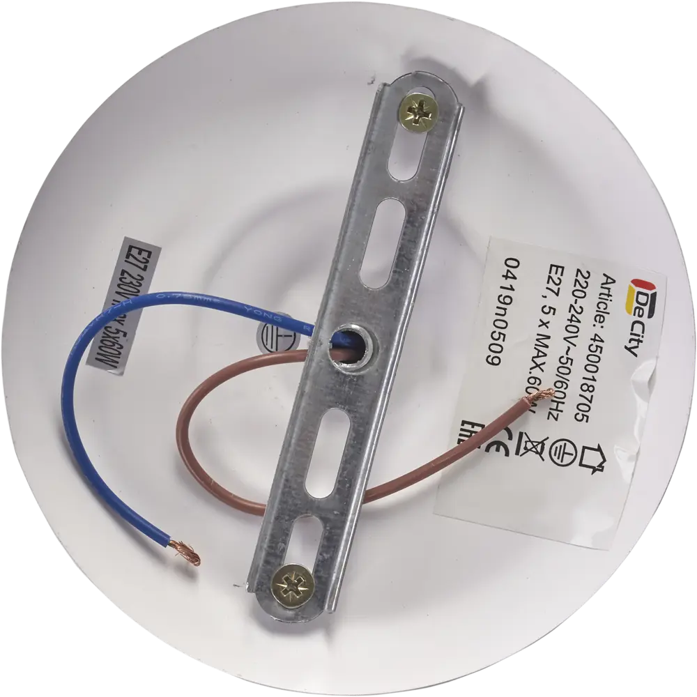 Люстра потолочная Ариадна 5 ламп 15 м² цвет белый DE CITY STLM-2019188 - Вид №7