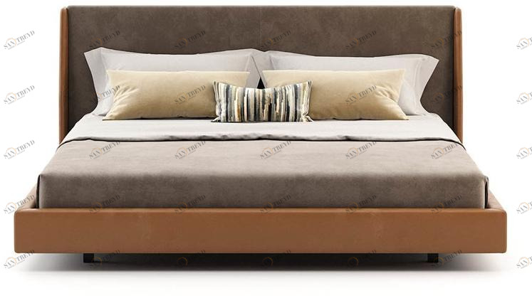 Laskasas Двуспальная кровать с мягким изголовьем sun-id-1473231