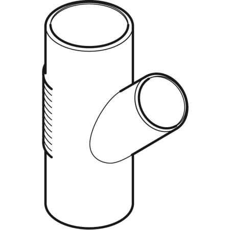 315.144.14.1 Тройник Geberit Silent-db20 45° Geberit  - Вид №1