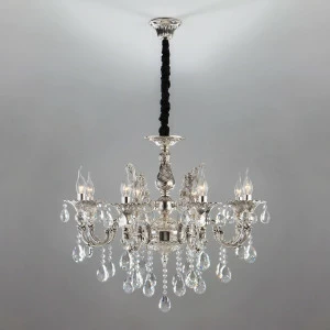 Подвесная люстра Bogates Clarence 282/8 Strotskis BOGATES ДИЗАЙНЕРСКИЕ, CLARENCE 187470 Серебро