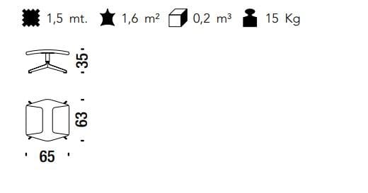 Тканевая вращающаяся спицевая подставка для ног MOROSO Take A Line For a Walk ARCH-00150430 - Вид №3