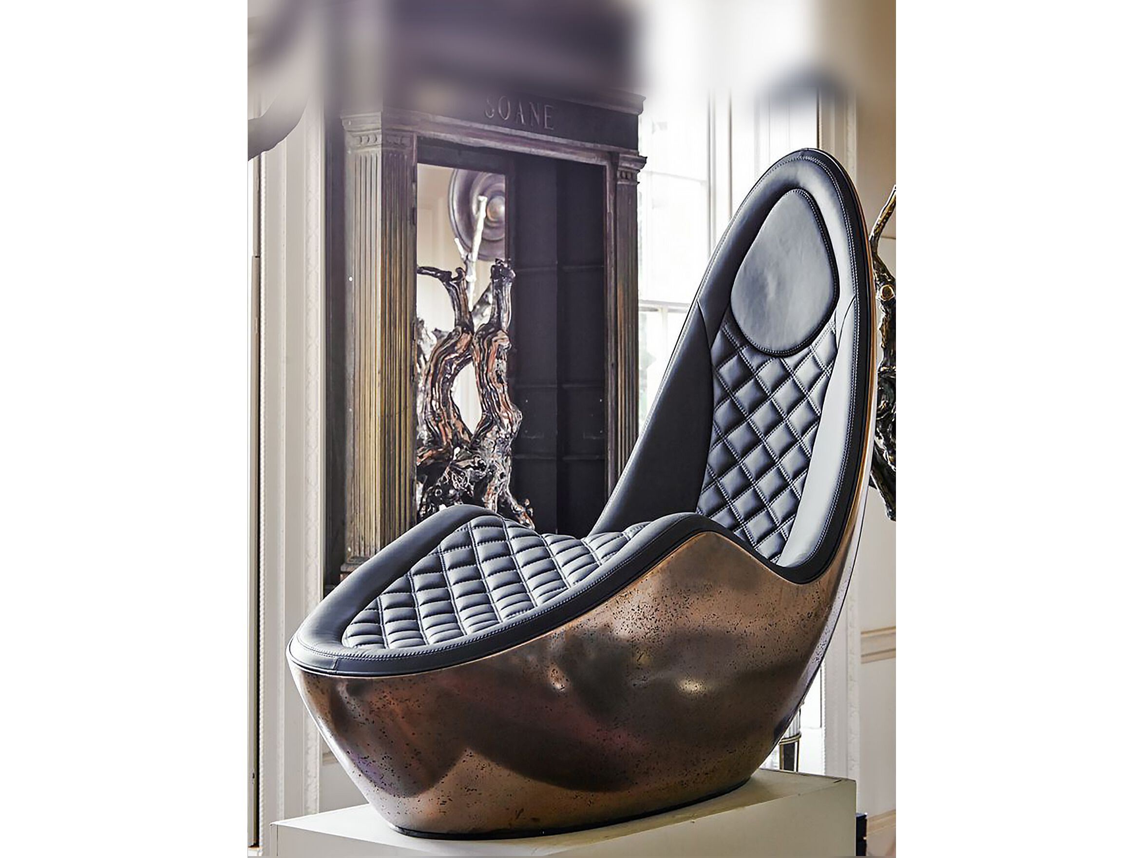 Металлическое кресло с высокой спинкой LO Contemporary CAILLOU ARCH-00124309