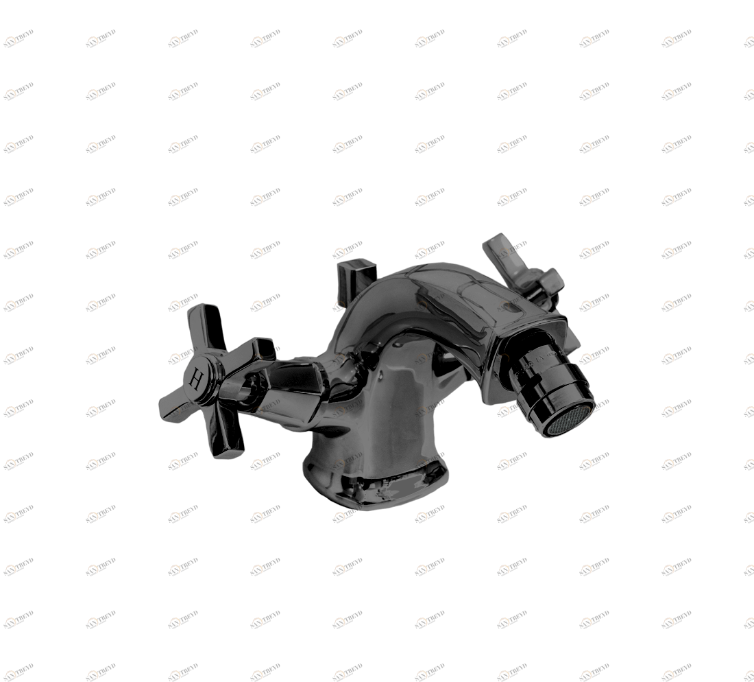 Gentry Home Смеситель для раковины на 3 отверстия Chopin Metal Dark nickel GH102564 