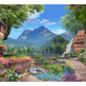 Фотообои У озера флизелиновые 300x270 см 10384-Л