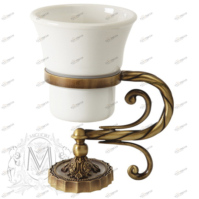 Стакан MIGLIORE Edera ML.EDR-60.312.BR - бронза 