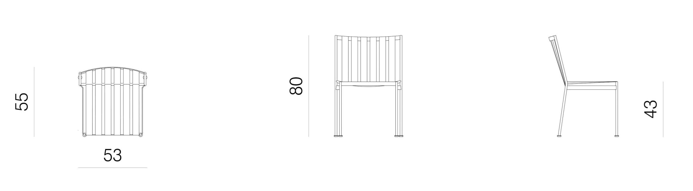 Металлический садовый стул prostoria Jugo ARCH-00030901 - Вид №3