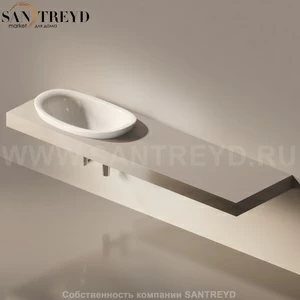 Flaminia IO e SI Столешница с отверстием под раковину от 100 до 250 см серая IO75M4.1019